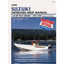 New Service Manual Compatible With Suzuki 2 Cyl Pu 40 Hp 2 Cyl 2.322 Bore Dt 15 Hp 3 Cyl 2.440 Bore