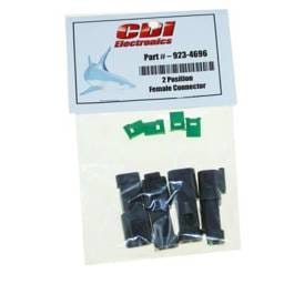 2-Pin Dt06-2S Deutsch Receptacle Connector Kit With W2s Lock 4-Pack Compatible With Johnson Evinrude