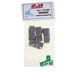 6-Pin Plug Deutsch Connector Ip67 With Locking Wedge Marine Waterproof For Engine Harness Compatible