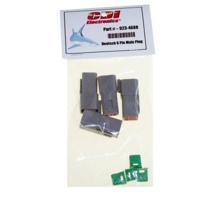 6-Pin Deutsch Plug Waterproof Connector With Locking Wedge For Marine Outboard Engine Compatible