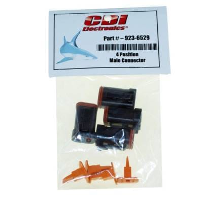 4-Pin Waterproof Deutsch Plug With Locking Wedge Male Connector For Outboard Engine Harness