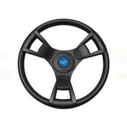 13.8 Inch Marine Boat Steering Wheel With Black Keyed Hub 3/4 Inch Tapered Shaft Compatible With