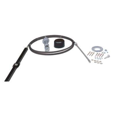 10Ft Rack Steering System Package Compatible With Sterndrive Outboard Boats Back Mount Helm Cable