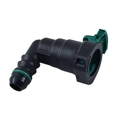 90 Degree Single Tank Fuel Fitting 5/16 Inch Hose Barb Aluminum With Rubber Grommet For Marine Pwc