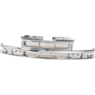 New Grille Assembly Compatible With Chevrolet S10 Ss 6 Cyl 4.3L S10 Ls 4 Cyl 2.2L S10 Xtreme 6 Cyl