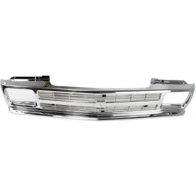 New Chrome Grille Assembly Compatible With Chevrolet S10 Blazer Sport 6 Cyl 4.3L S10 El 4 Cyl 2.5L thumbnail 11