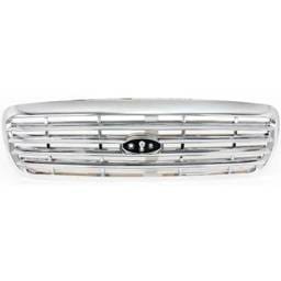New Chrome Grille Assembly Compatible With Ford Crown Victoria Lx 8 Cyl 4.6L Crown Victoria Base 8
