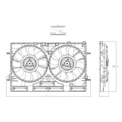 Radiator Assembly Compatible With 2021-2025 Nissan Rogue 1.5L L3 1498Cc Partslink Numbers 625520 thumbnail 7