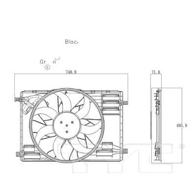 Radiator Assembly Compatible With 2020-2025 Mercedes-Benz Cla250 2021-2025 Gla250 Glb250 2019-2022 thumbnail 7