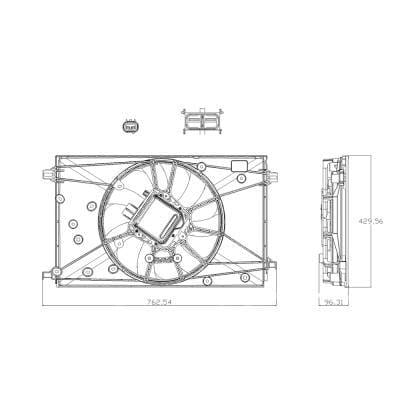 New Dual Radiator & Condenser Fan Compatible With Toyota 2023 2024 By Part Numbers To3115222 thumbnail 5