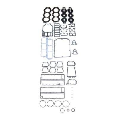 6-Cylinder Crossflow Powerhead Gasket Kit Compatible With 1980-1992 Johnson Evinrude 150 155 185 Hp