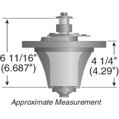 Spindle Assembly Compatible With Grasshopper 3452 3461 3661 428D 12Cv-52 9852 9861 52 61 Inch Deck thumbnail 3