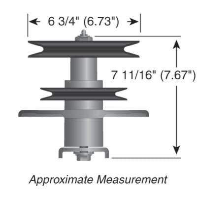 Center Spindle Assembly Compatible With Toro Z Master Z252l Z253 Z255 62 Inch Sfs Deck Zero Turn thumbnail 3