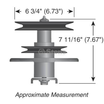 Center Spindle Assembly Compatible With Toro Z Master Z252l Z253 Z255 62 Inch Sfs Deck Zero Turn thumbnail 5