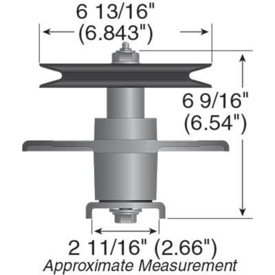 Spindle Assembly Compatible With 2001-2004 Toro Z Master Z150 74165 Z153 74198 52 Inch 99-3877 thumbnail 3