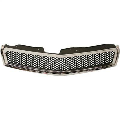 New Chrome Shell Grille Assembly Compatible With Chevrolet Traverse Lt 6 Cyl 3.6L Traverse Ls 6 Cyl