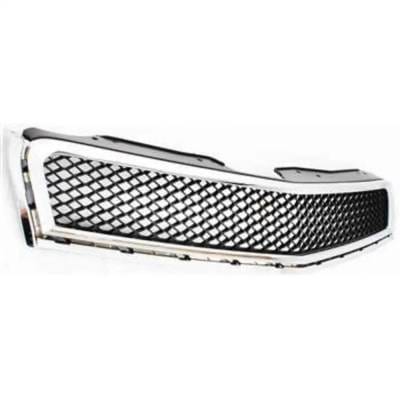 New Chrome Shell Grille Assembly Compatible With Chevrolet Traverse Lt 6 Cyl 3.6L Traverse Ls 6 Cyl thumbnail 7