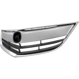 New Chrome Shell Grille Assembly Compatible With Acura Ilx Hybrid 4 Cyl 1.5L Ilx Base 4 Cyl 2.0L Ilx