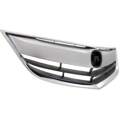 New Chrome Shell Grille Assembly Compatible With Acura Ilx Hybrid 4 Cyl 1.5L Ilx Dynamic 4 Cyl 2.4L thumbnail 3