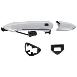 Front Driver Side Exterior Door Handle Compatible With 2016-2022 Chevrolet Spark Chrome Without Key