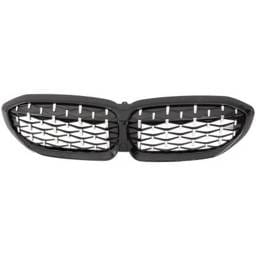 New Chrome Shell Grille Assembly Compatible With Bmw 330E Xdrive Base 4 Cyl 2.0L 330I Xdrive Base 4