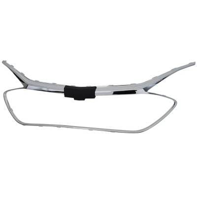 Chrome Grille Trim Compatible With Chevrolet Malibu All Submodels 2019-2022 Gm1202106 84473374-Pfm