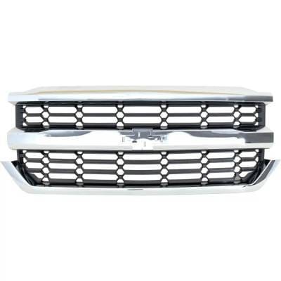 New Grille Assembly Compatible With Chevrolet Silverado 1500 High Country 8 Cyl 6.2L Silverado 1500 thumbnail 3