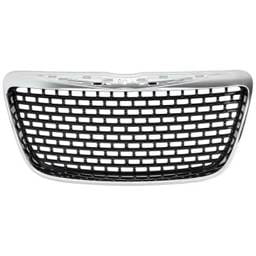 New Chrome Grille Assembly Compatible With Chrysler 300 C 8 Cyl 5.7L 300 S 8 Cyl 5.7L 300 Srt8 Core