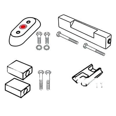 Marine Zinc Anode Kit Compatible With Johnson/Evinrude 50-112 Hp Outboard Saltwater Sacrificial