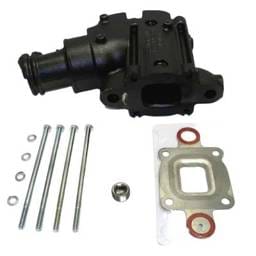 New 14 Degree Elbow Dry Joint Exhaust Riser Compatible With Mercruiser 5.0 Liter V8 305 Hp Liter V8