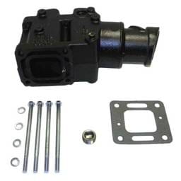 New 4'' Outlet 8 Degree Angle Exhaust Riser Compatible With Mercruiser V6 185R / 185Mr 229 Hp V6