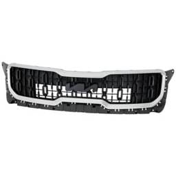 New Black Grille Assembly Compatible With Kia Telluride Lx 6 Cyl 3.8L Telluride Ex 6 Cyl 3.8L 2023