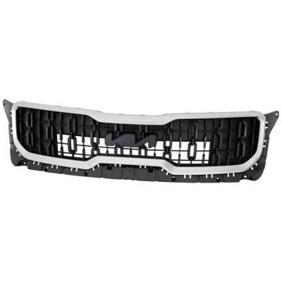 Black Grille Assembly Compatible With Kia Telluride Ex 6 Cyl 3.8L Telluride Lx 6 Cyl 3.8L 2023 By