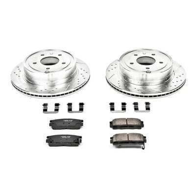 New Cross-Drilled Brake Disc And Pad Kit Compatible With Suzuki Xl-7 Limited 6 Cyl 3.6L Xl-7 Base 6 thumbnail 3