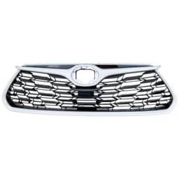 New Black Shell Grille Assembly Compatible With Toyota Highlander L 6 Cyl 3.5L Highlander Xle 6 Cyl