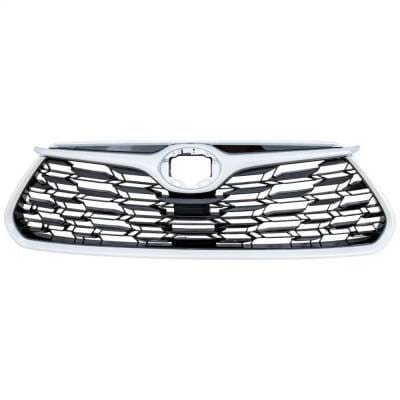 New Black Shell Grille Assembly Compatible With Toyota Highlander Xle 4 Cyl 2.4L Highlander Le 4 Cyl