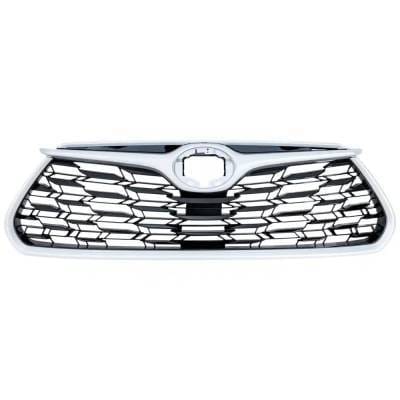 New Black Shell Grille Assembly Compatible With Toyota Highlander Hybrid Bronze Edition 4 Cyl 2.5L thumbnail 3