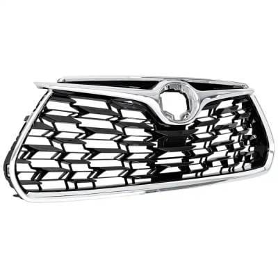 New Black Shell Grille Assembly Compatible With Toyota Highlander Platinum 6 Cyl 3.5L Highlander thumbnail 5