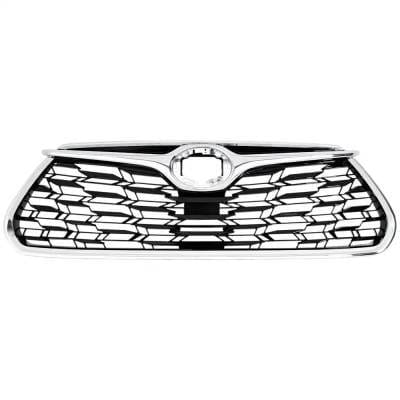 New Black Shell Grille Assembly Compatible With Toyota Highlander Xle 6 Cyl 3.5L Highlander Platinum thumbnail 3