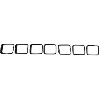 New Center Grille Trim Compatible With Jeep Grand Cherokee Srt Grand Cherokee Trackhawk 2017-2021 By