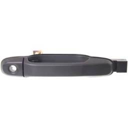 Front Driver Side Exterior Door Handle Compatible With 1991-1997 Toyota Previa Textured Black With