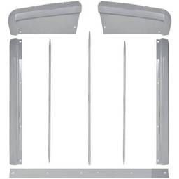 New Chrome Grille Assembly Compatible With Kenworth W900 Base 6 Cyl 12.5L W900 Base 6 Cyl 5.9L W900