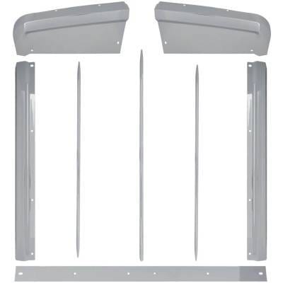 New Chrome Grille Assembly Compatible With Kenworth W900 Base 6 Cyl 12.5L W900 Base 6 Cyl 5.9L W900
