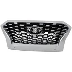New Chrome Grille Assembly Compatible With Hyundai Palisade Luxury 6 Cyl 3.8L Palisade Essential 6