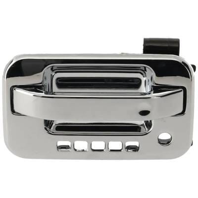 Front Driver Side Exterior Door Handle Compatible With 2004-2014 Ford F-150 Chrome With Key Hole
