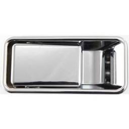 Front Driver Side Exterior Door Handle Compatible With 1999-2006 Jeep Wrangler Chrome With Key Hole