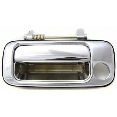 Front Driver Side Exterior Door Handle Compatible With 1991-1997 Toyota Land Cruiser Chrome With Key