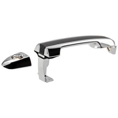 Front Driver Side Exterior Door Handle Compatible With 2006-2010 Hyundai Sonata Chrome Lever With