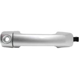 Front Left (Driver Side) Exterior Door Handle Compatible With 2007-2014 Toyota Fj Silver With Key