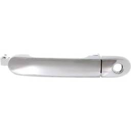 Front Driver Side Exterior Door Handle Compatible With 2007-2012 Nissan Versa Chrome With Key Hole